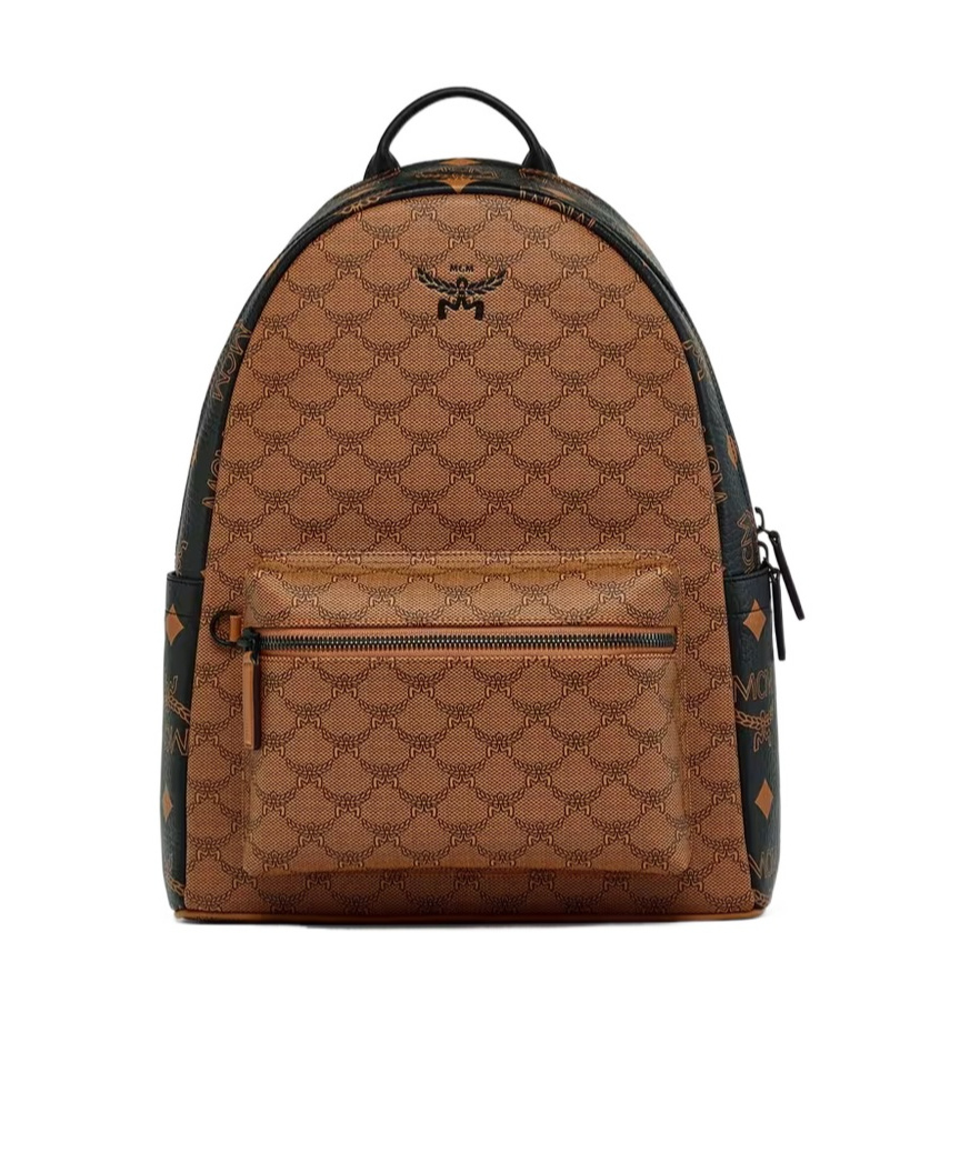 Mcm Small Stark Backpack In Brown