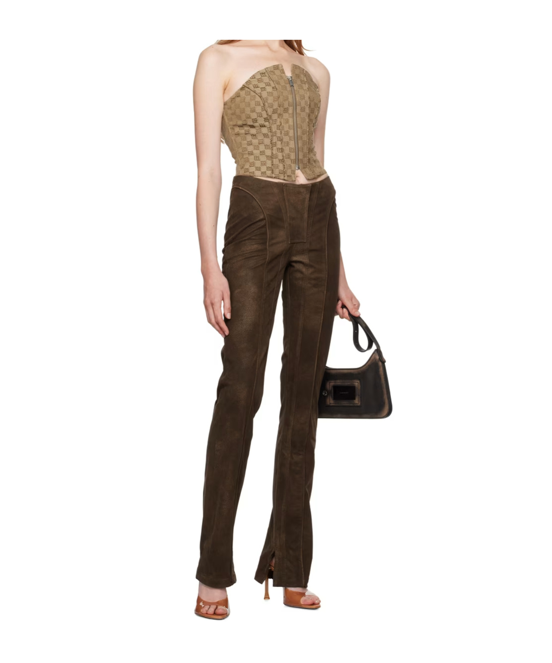 Misbhv Stitched Tailored Casual Pants In Black