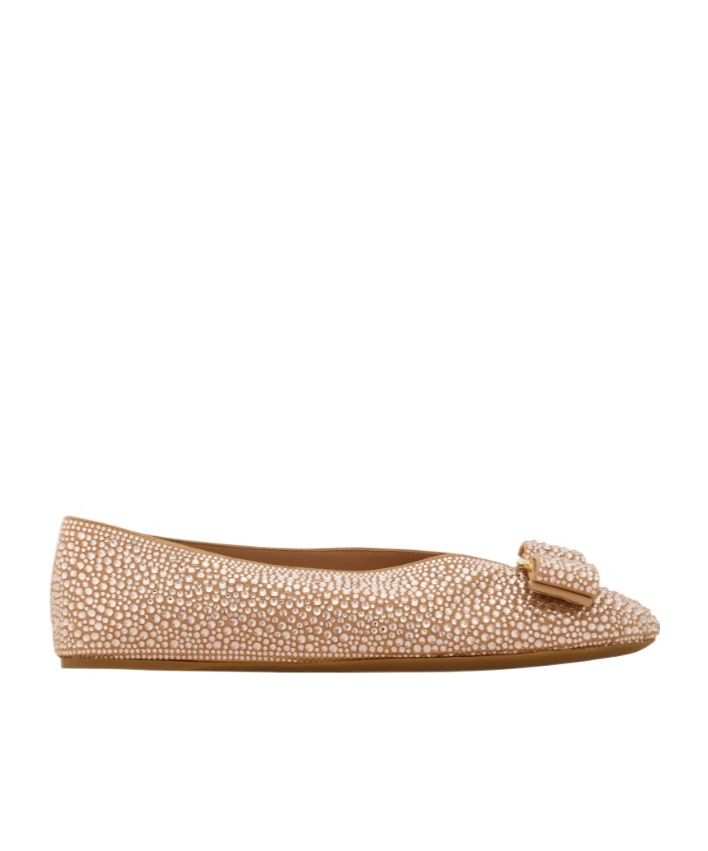 Ferragamo Vara Bow Ballet Flats In Multi