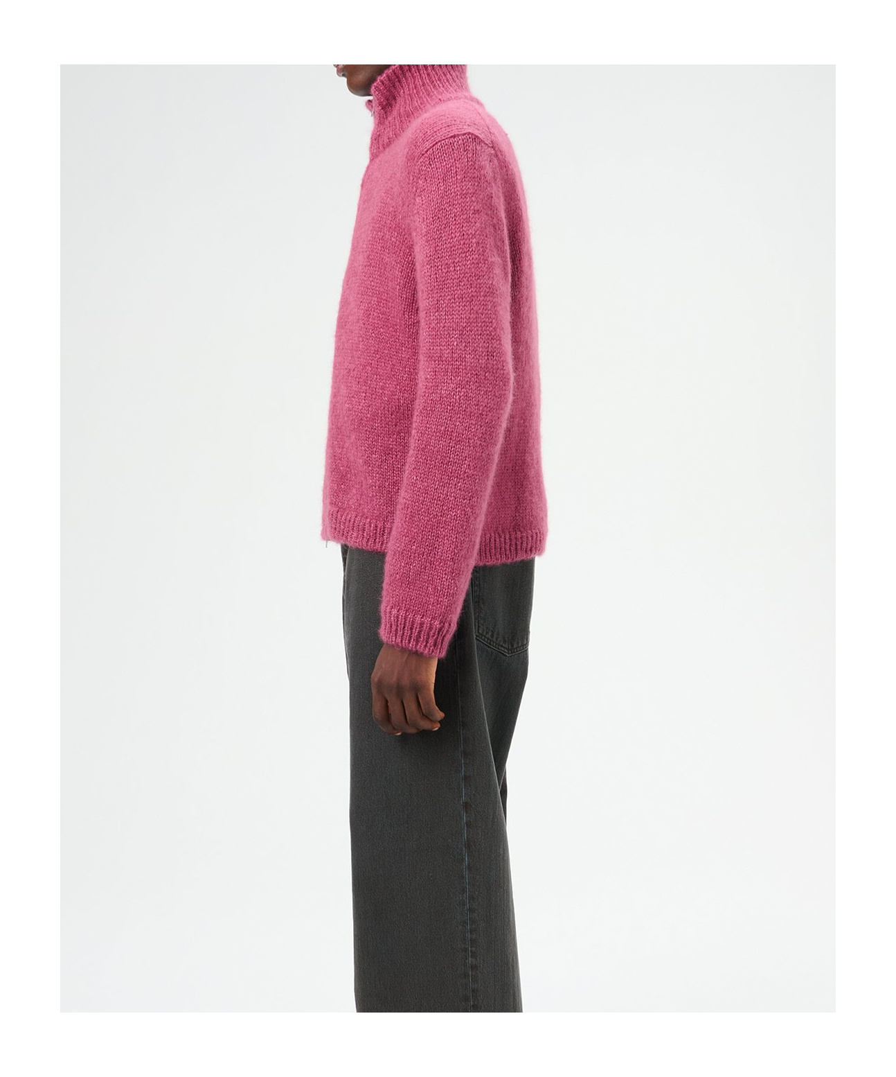 Our Legacy Neck Cardigan With Zipper And Fun In Red