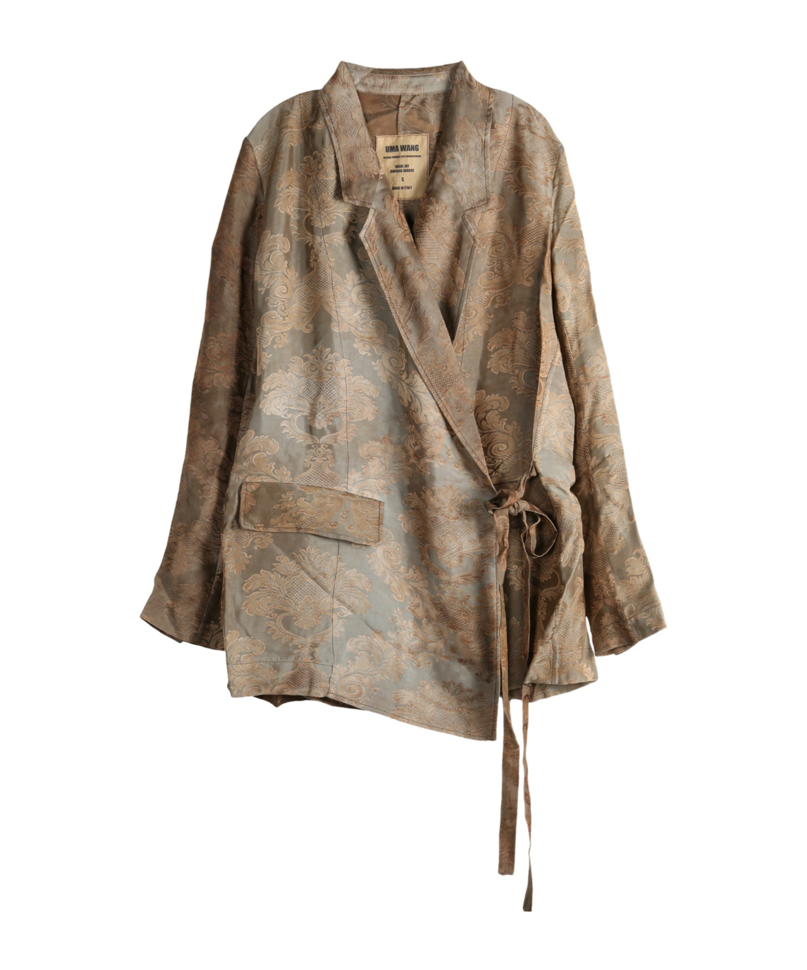 Uma Wang Brocade Wrap Blazer