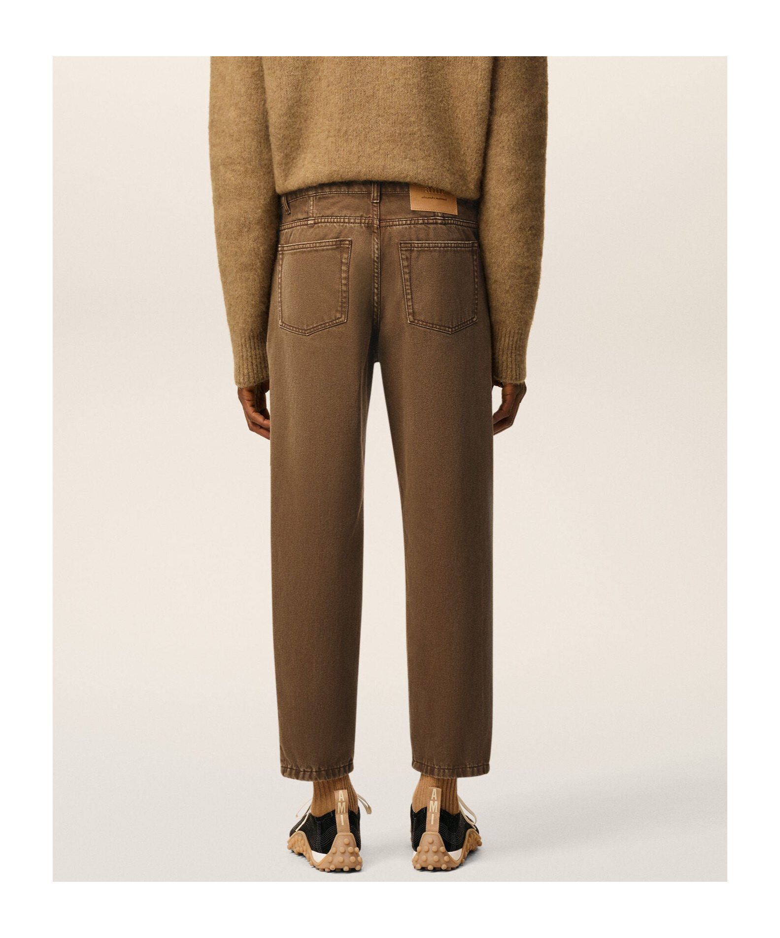 Ami Alexandre Mattiussi Multi-pocket Jeans In Brown