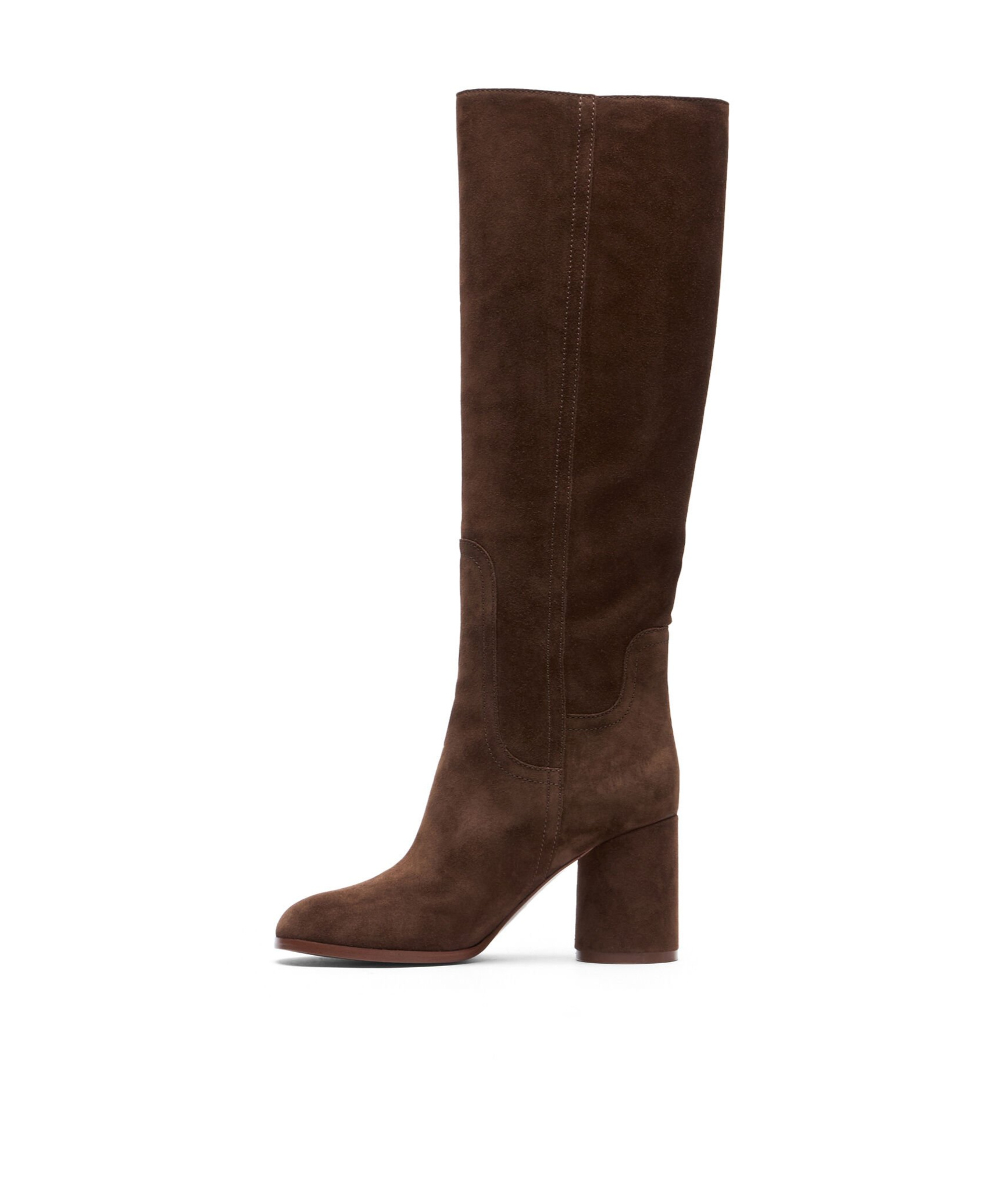 Casadei High-heeled Knee-length Boots In Red