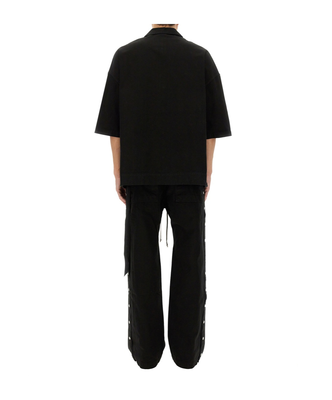 Rick Owens Drkshdw Short Sleeve Shirt In Black