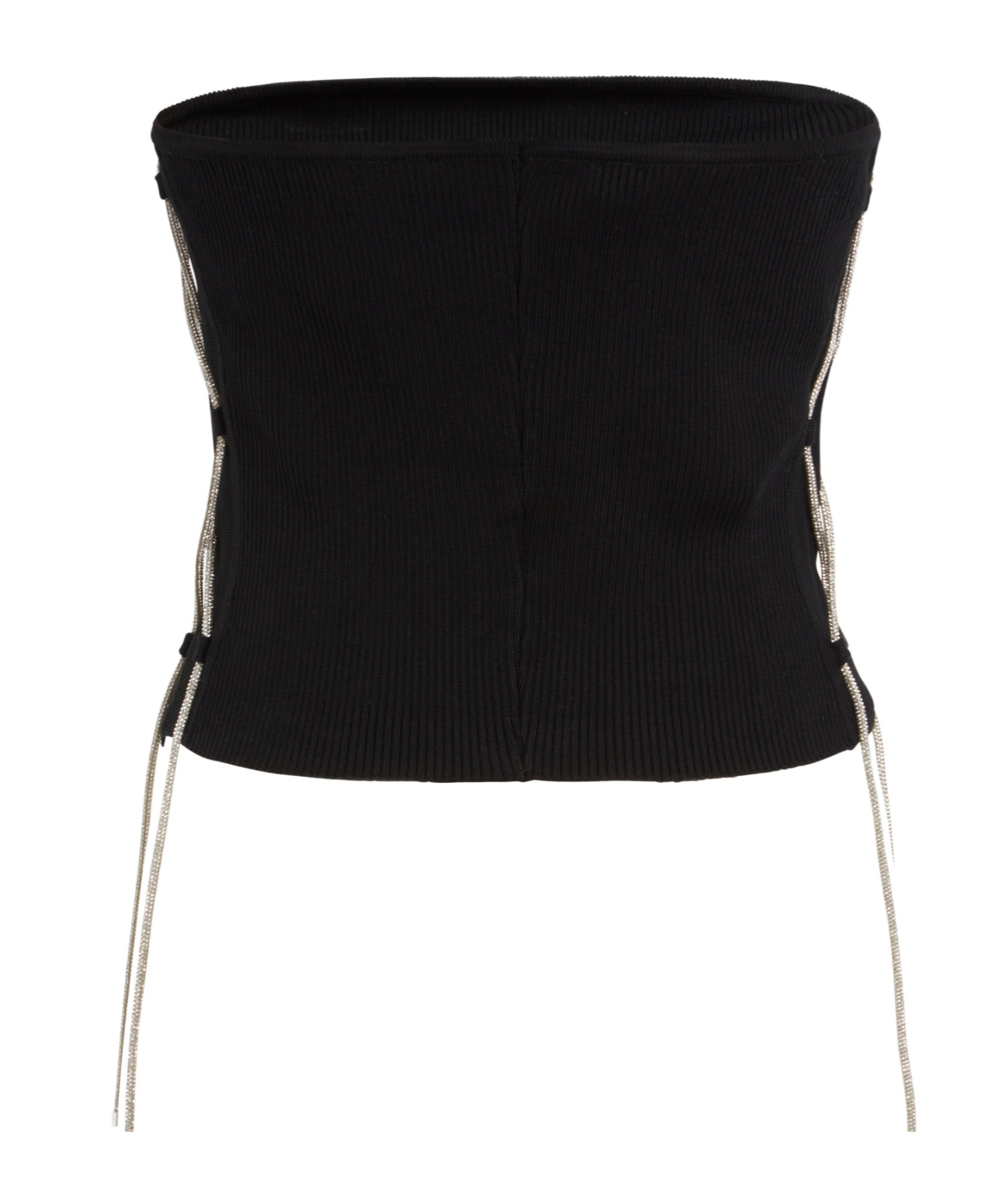 Giuseppe Di Morabito Strapless Lace-up Top In Black