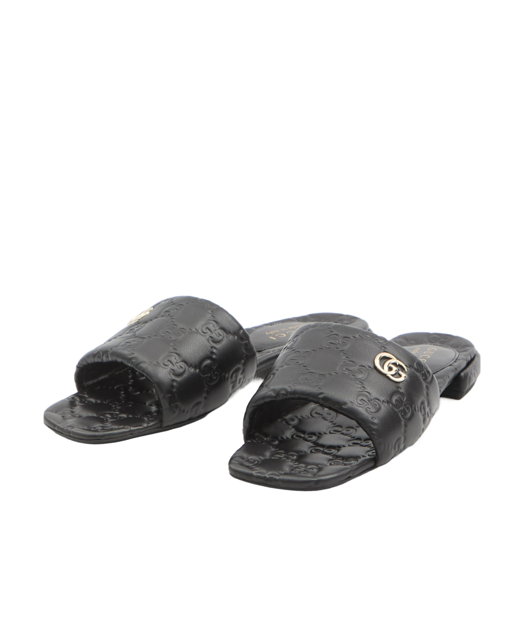 Gucci Gg Slide Sandals In Black