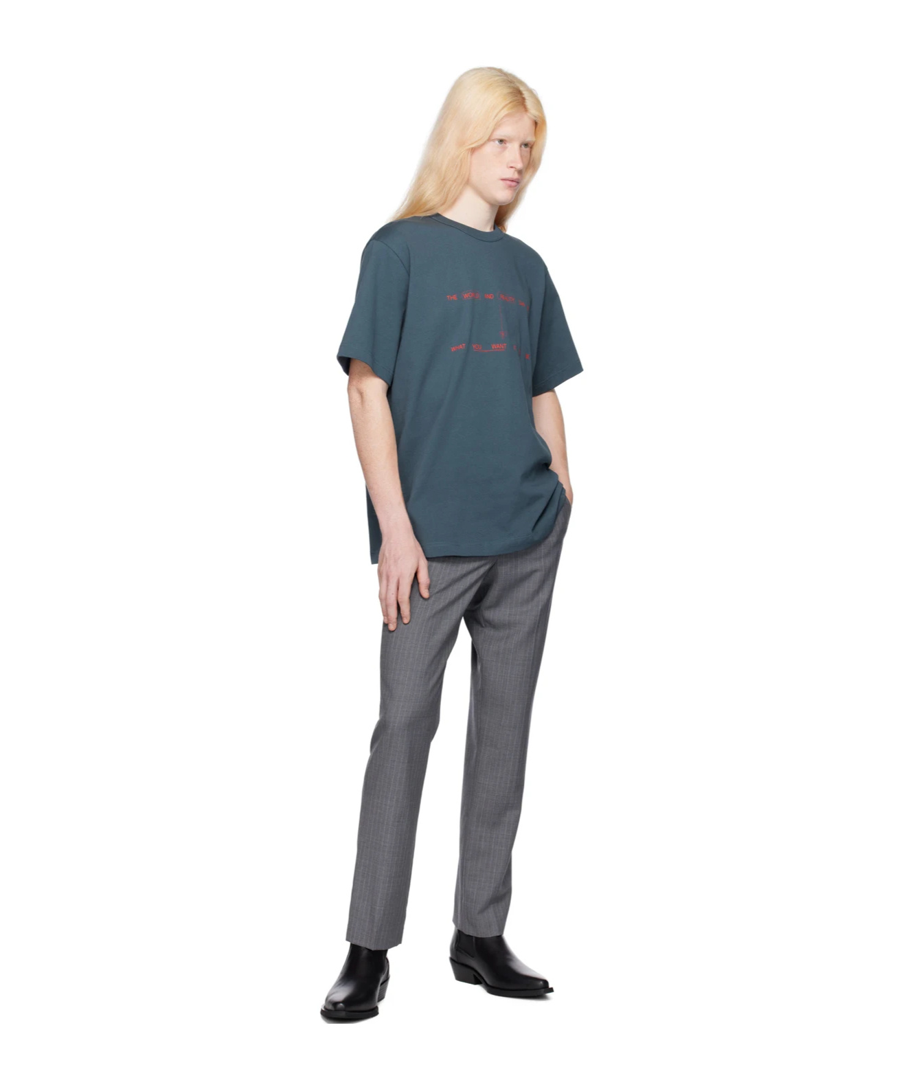 Helmut Lang Item O-neck Short-sleeved T-shirt In Blue