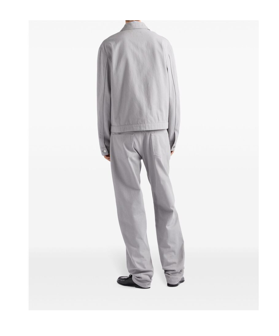 Prada Denim Jacket In Gray