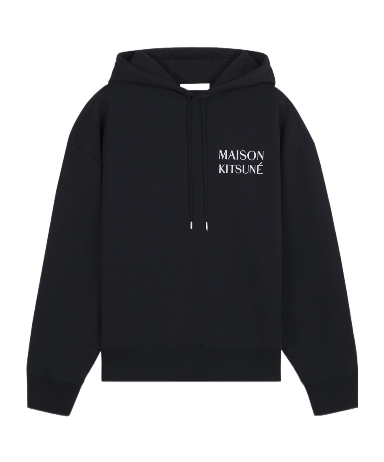 MAISON KITSUNÉ MAISON KITSUNÉ GRAPHIC PRINTED DRAWSTRING HOODIE