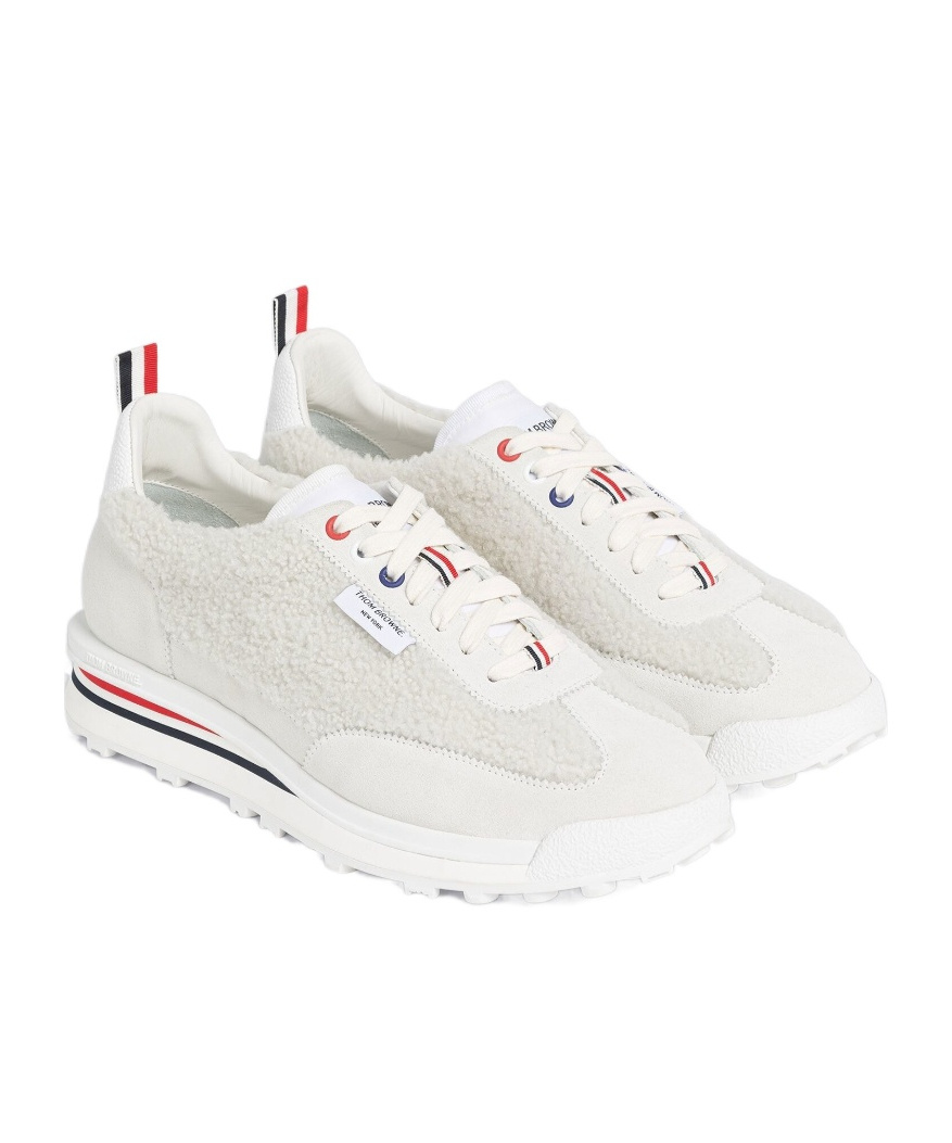 Thom Browne Tech Runner Low-top Sneakers In White