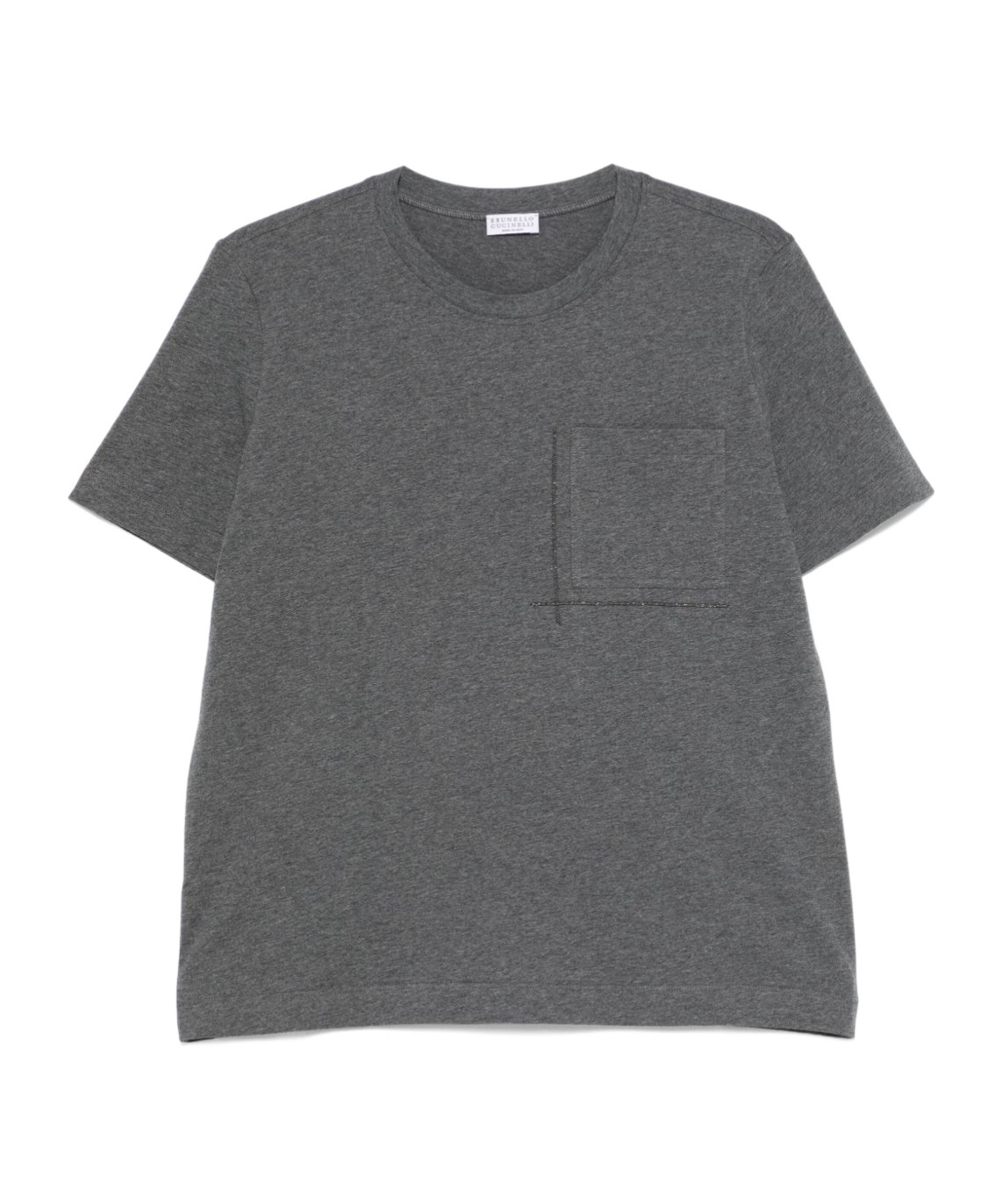 Brunello Cucinelli Open-necked Black Shirt In Gray