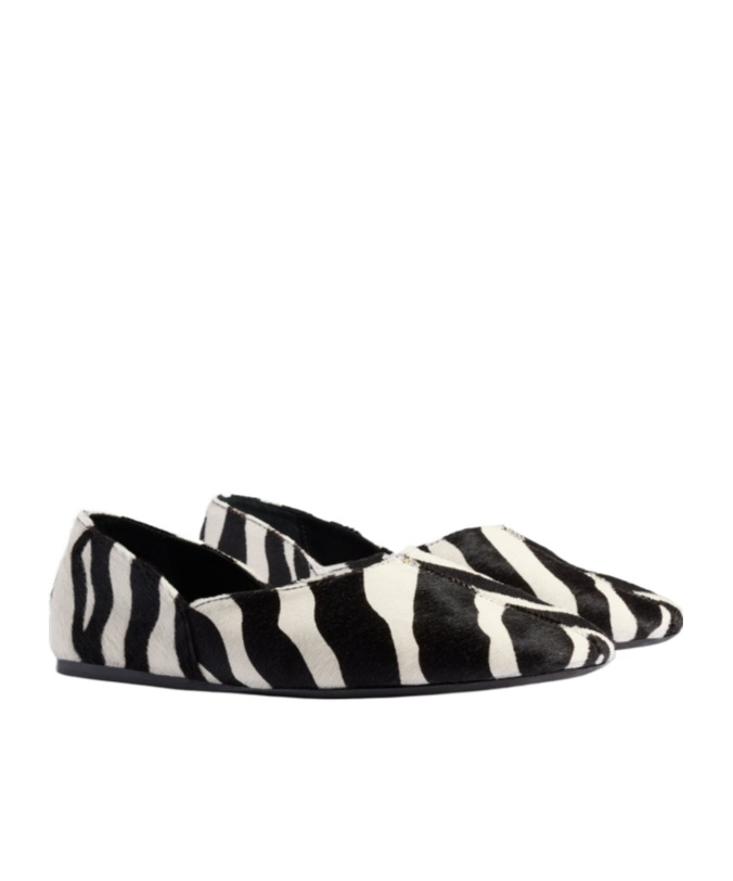 Khaite Jane Animal-print Ballet Flats In Black