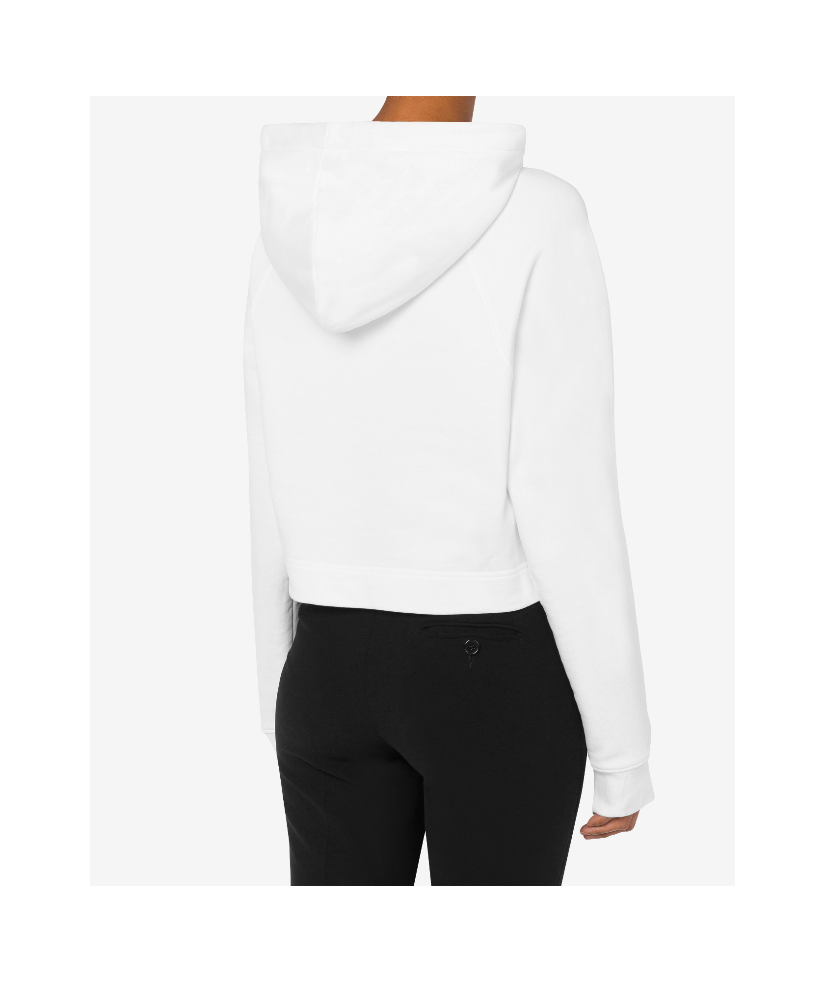 Moschino Heart-print Cotton Hoodie In White