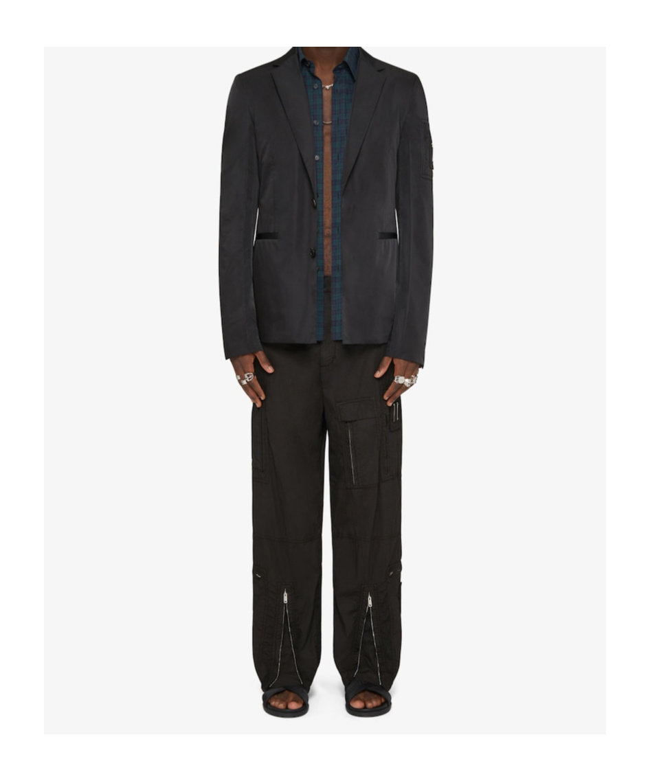 Givenchy Zip-pocket Blazer In Black