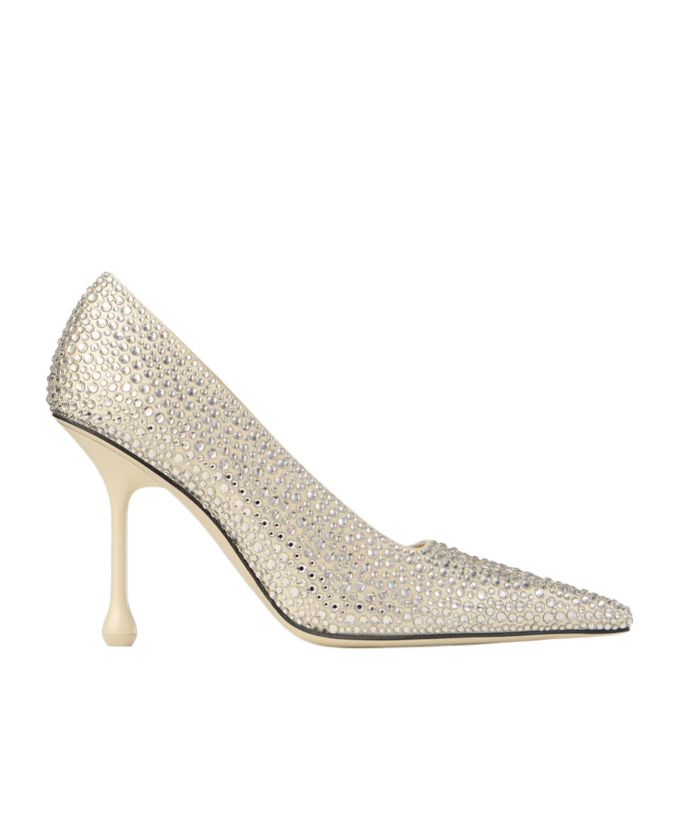 Jimmy Choo 95mm Ixia Leather Pumps In Yellow