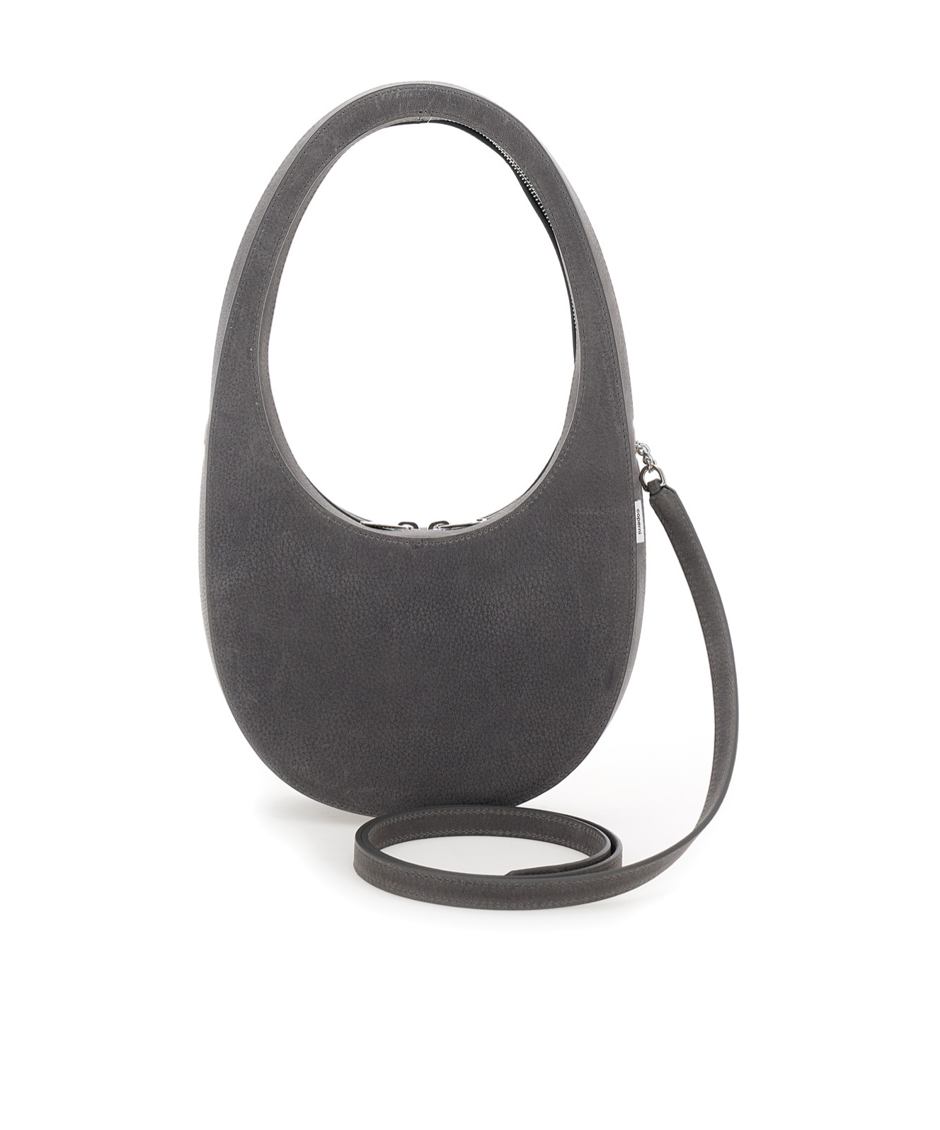 Shop Coperni Swipe Zip-up Crossbody Bag In Black