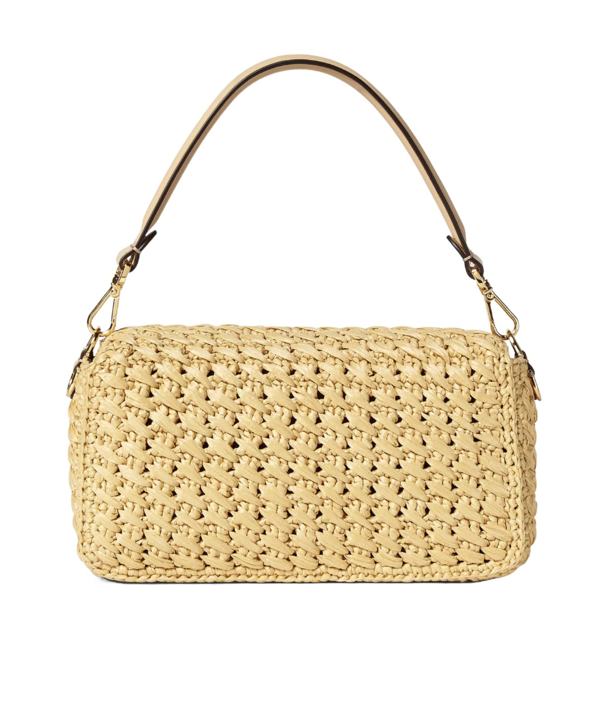 Fendi Women Champagne-coloured Medium Baguette Bag In Beige