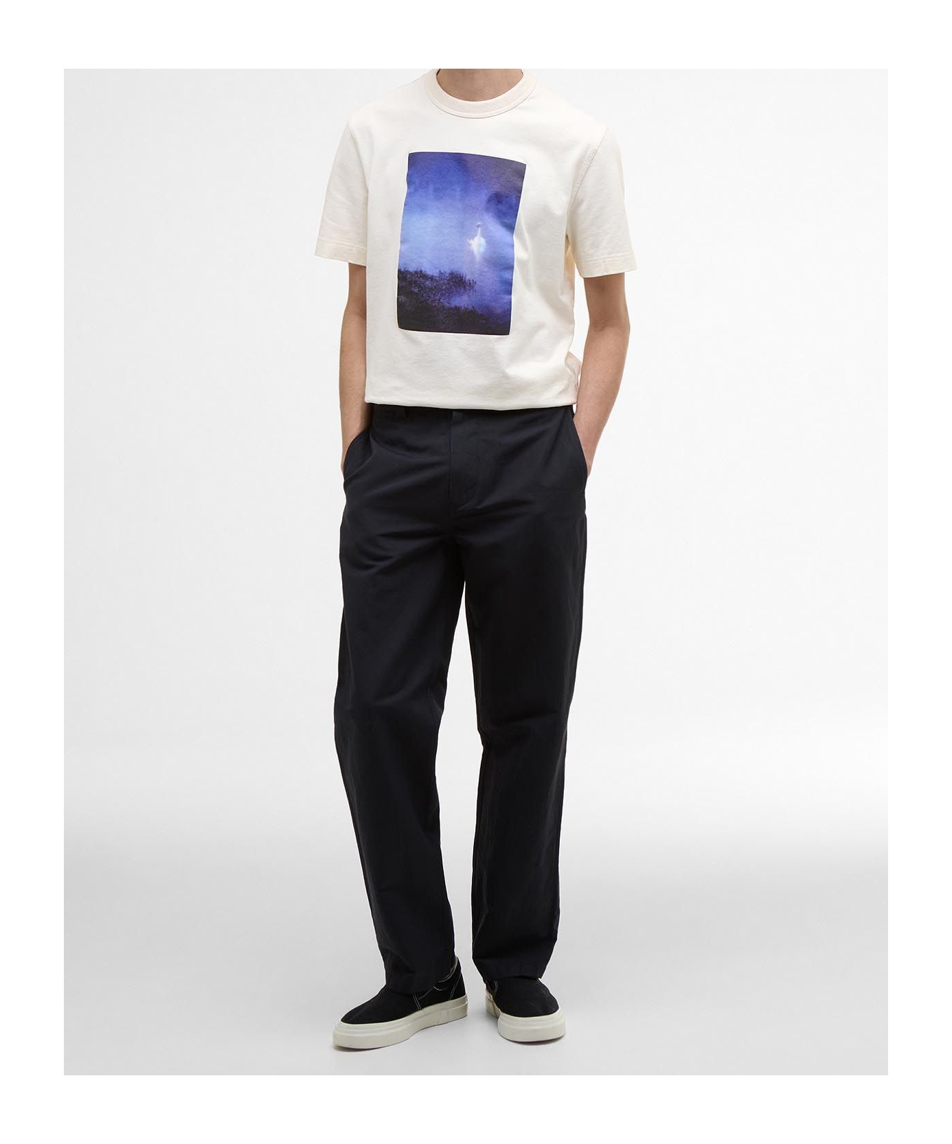 Shop Barbour X Noah Archive T-shirt In White