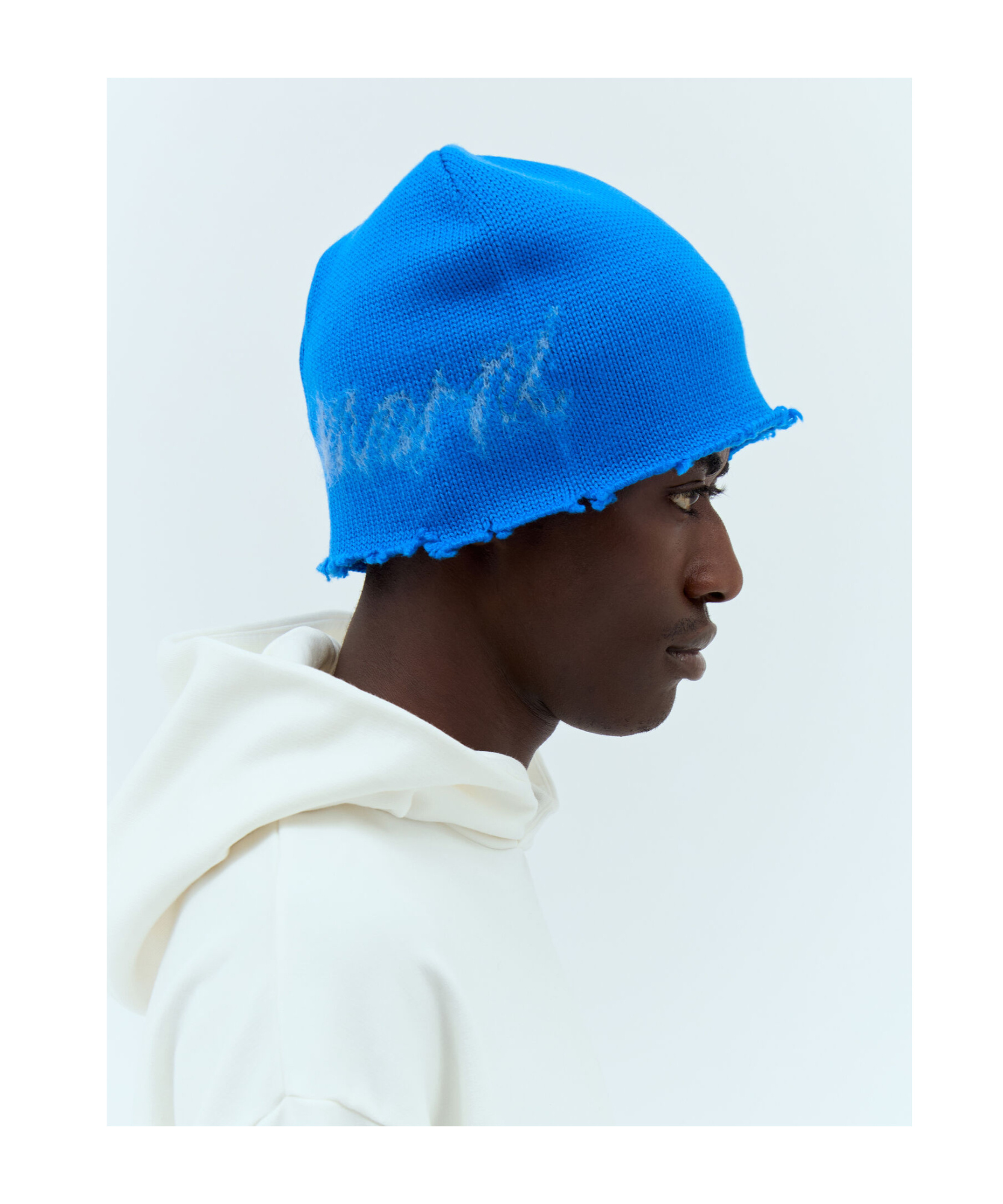 Marni Wool Beanie Hat In White