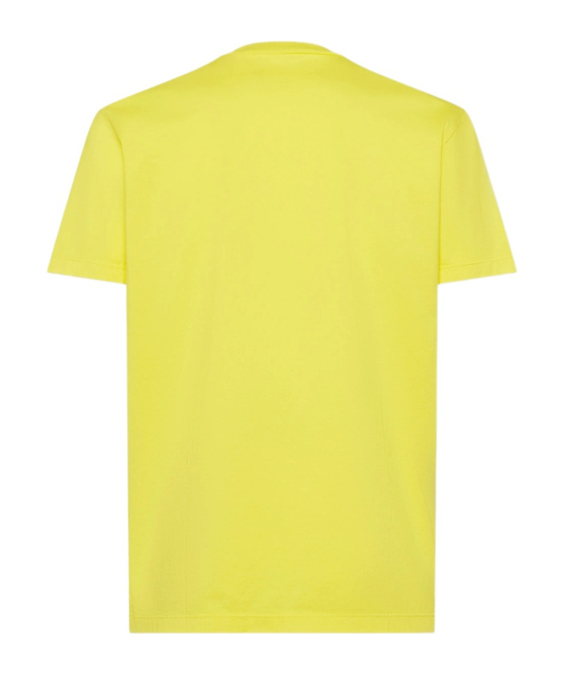 Dsquared2 Crew Neck T-shirt In Yellow