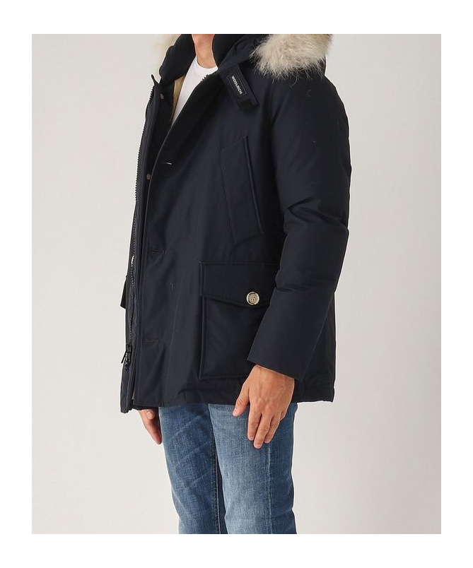 Woolrich Arctic Cotton-blend Parka In Black