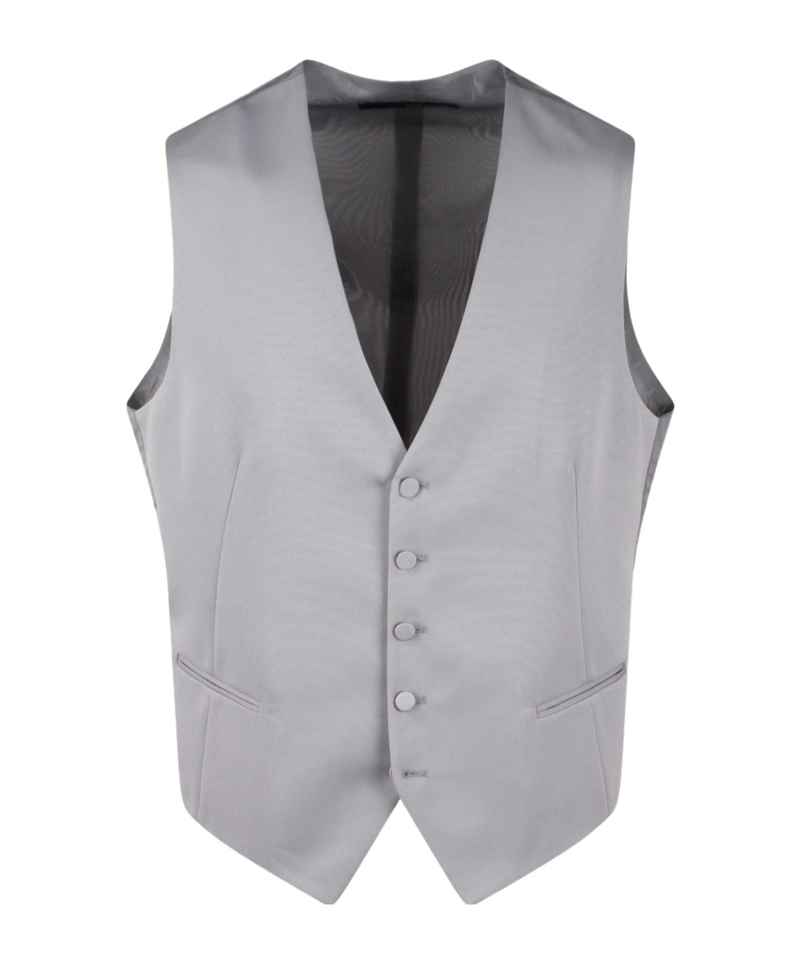 Shop Tagliatore Wool Waistcoat In Gray