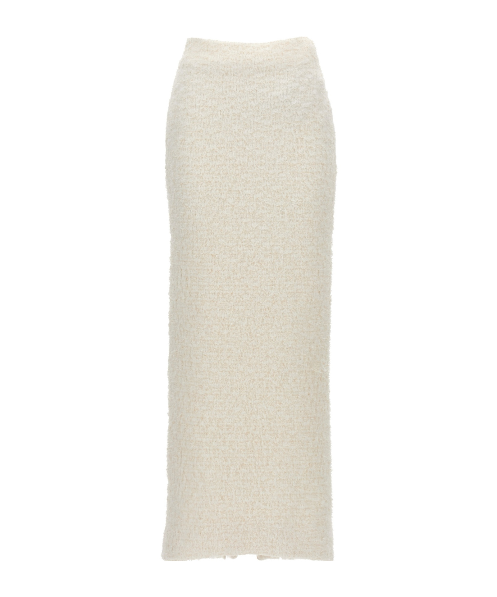 Balenciaga Metallic-threading Maxi Skirt In White