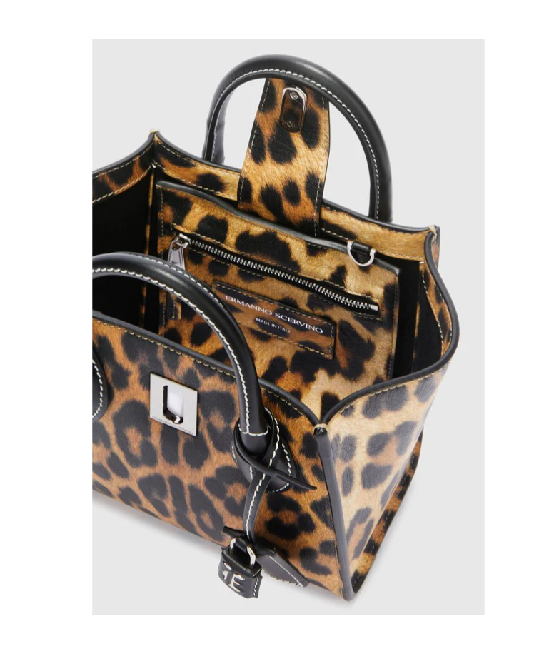 Ermanno Scervino Double Handle Shoulder Bag In Green