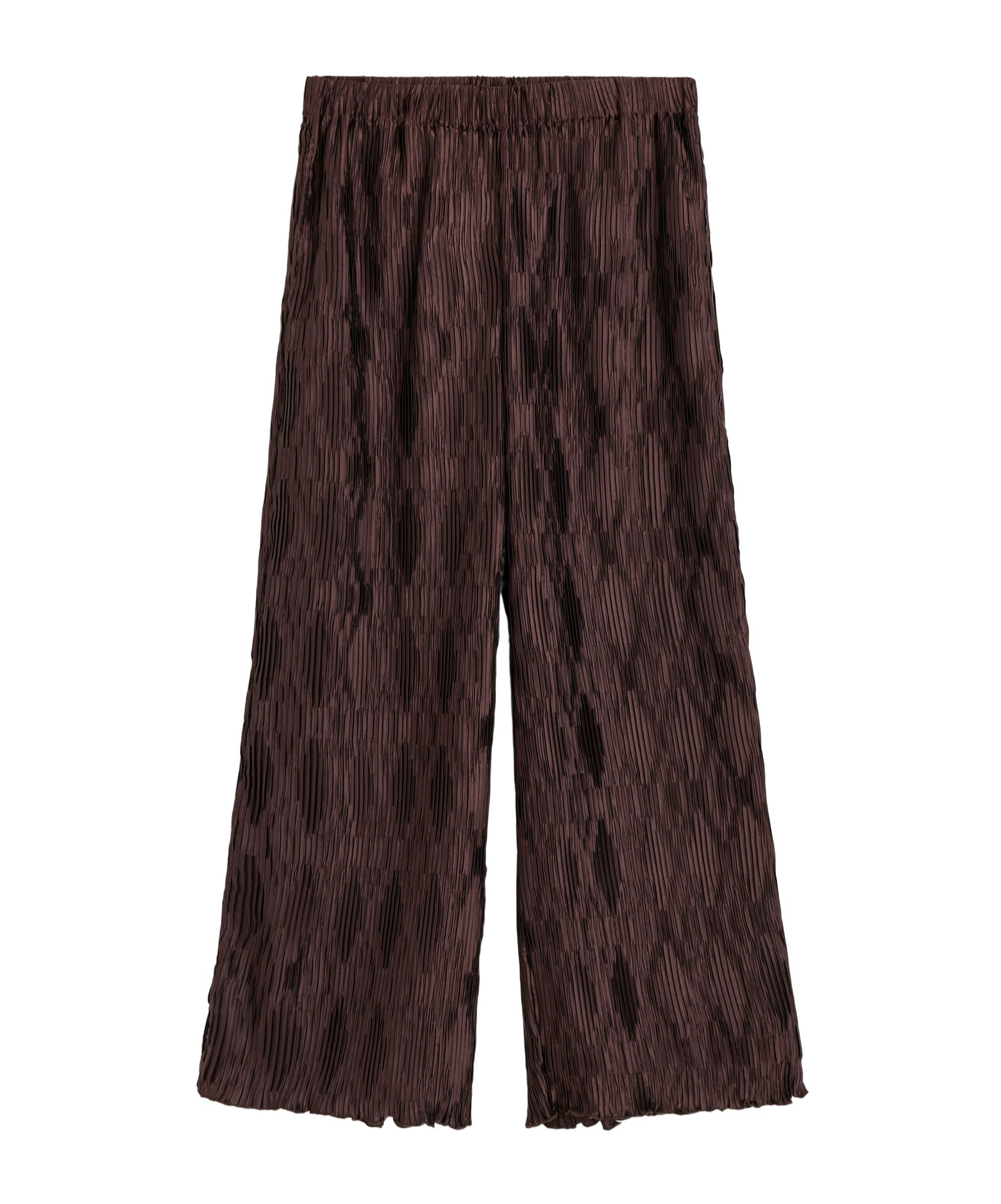 By Malene Birger Pleated Wide-leg Casual Pants In Black