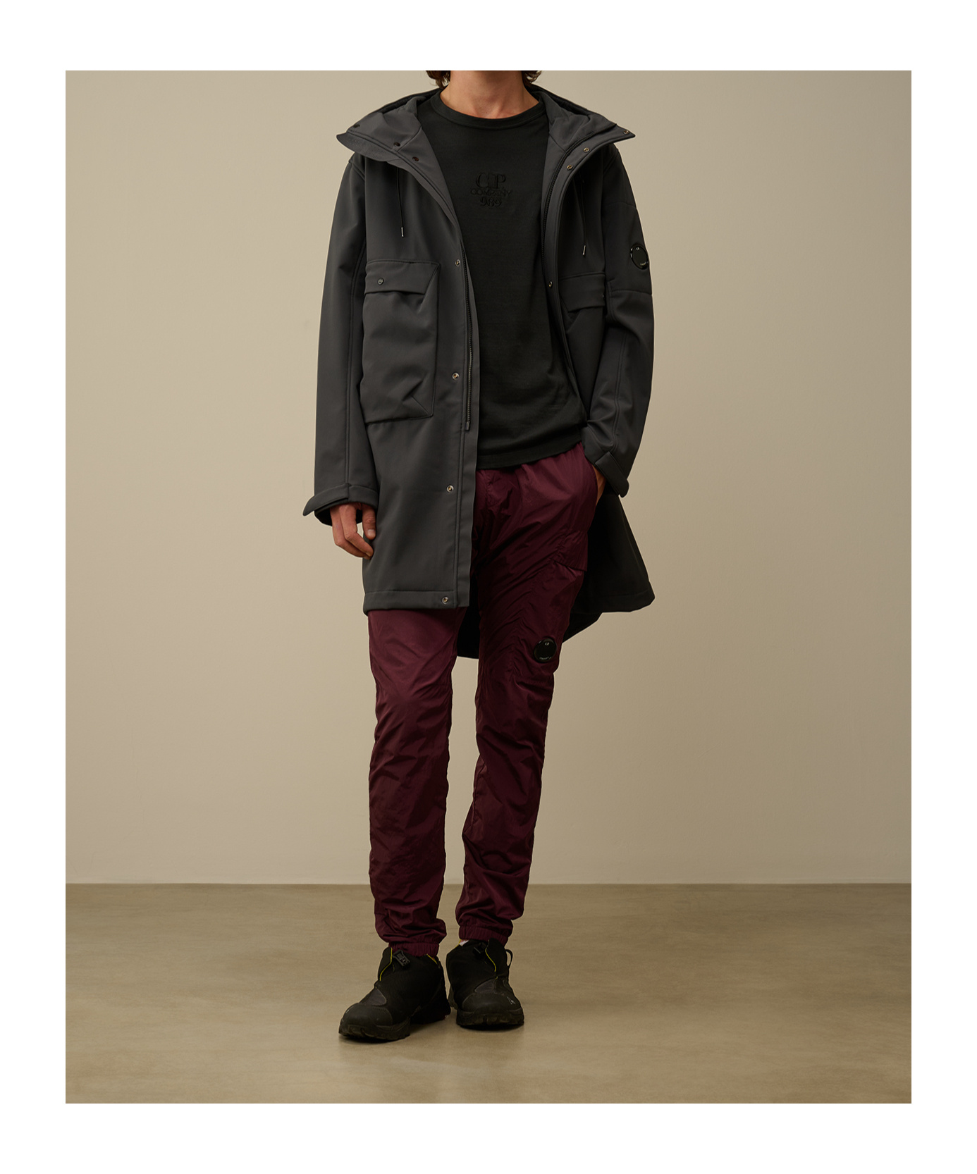 C.p. Company Cp Shell-r Hooded Parka Jacket In Black