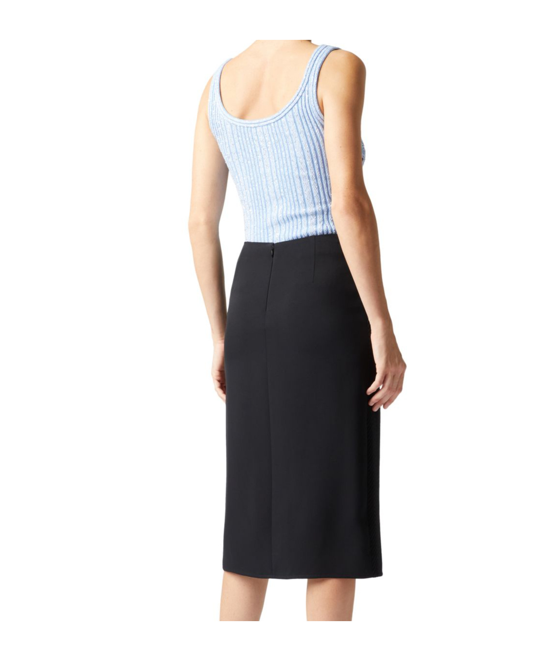 Missoni Zigzag-pattern Midi Skirt In Black