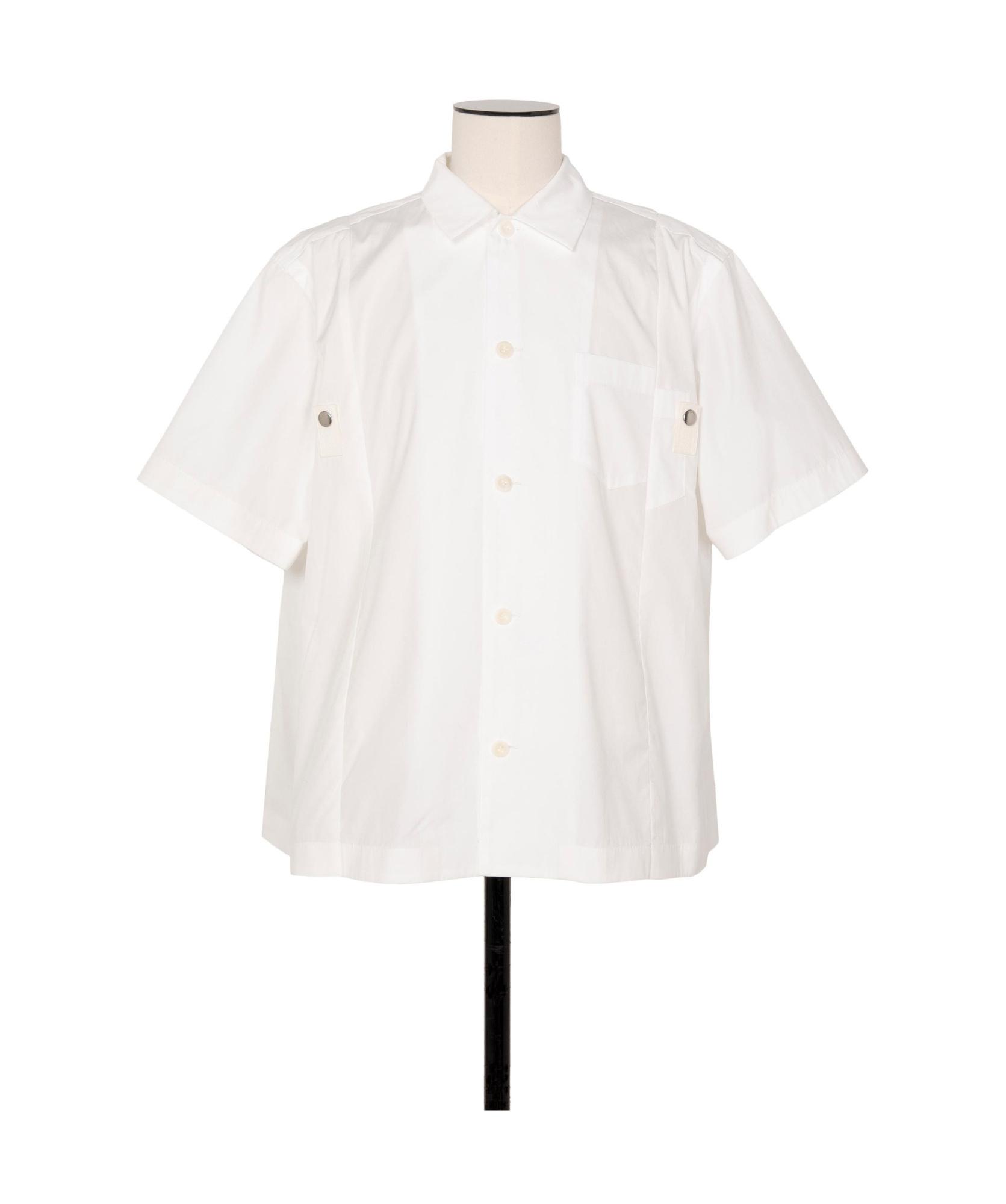 Sacai Short-sleeved Shirt In White
