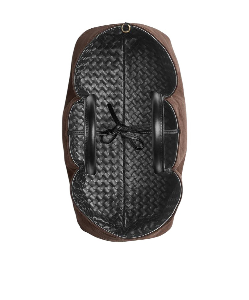 Bottega Veneta Pinacoteca Reversible Intrecciato Leather Tote In Black
