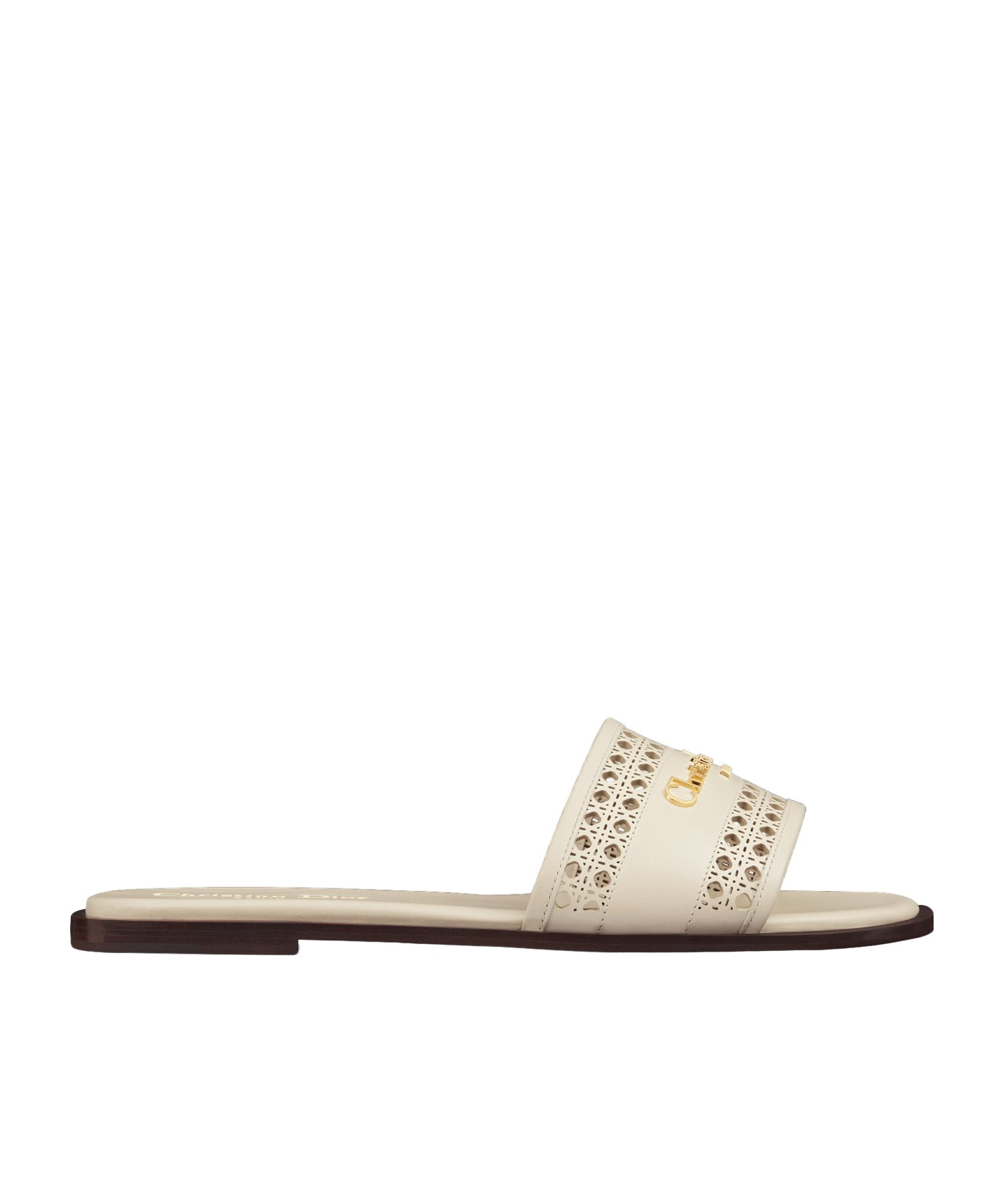 Dior D-lane Slide In Light Biscuit Color