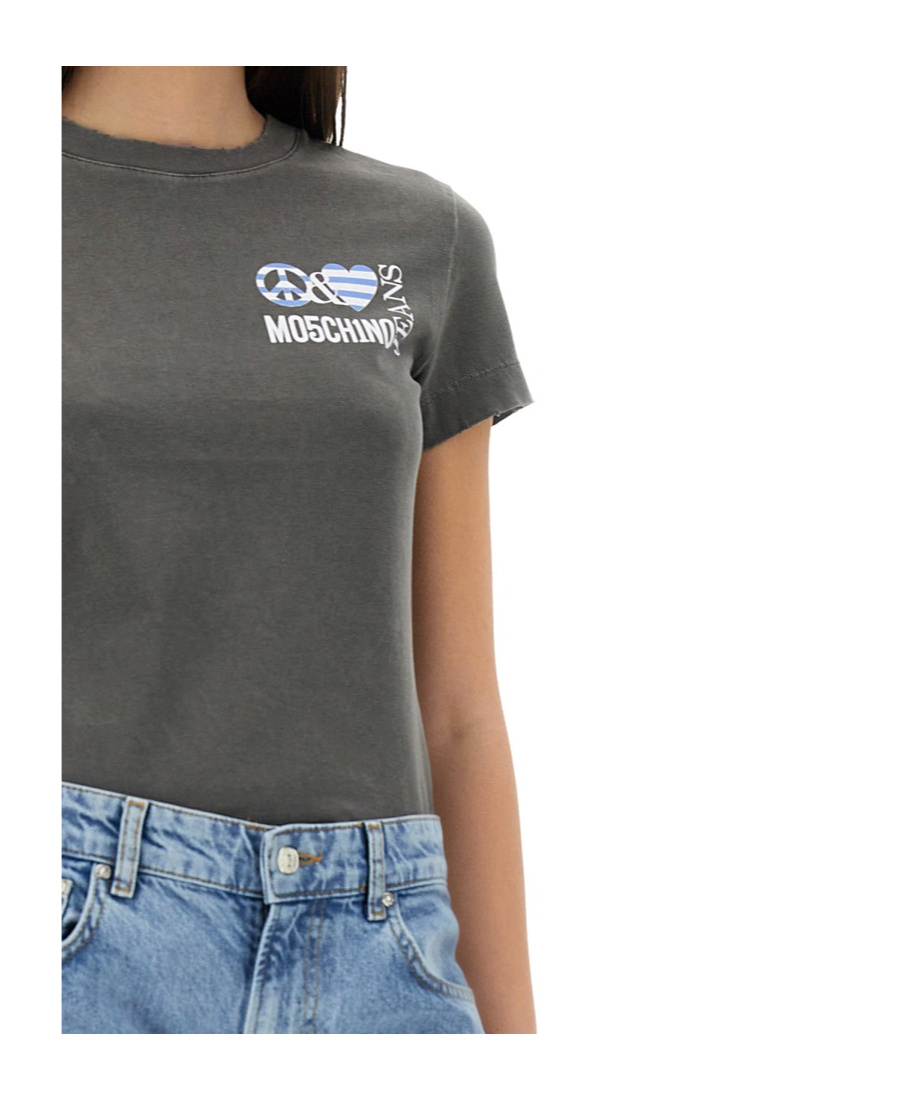 Moschino T-shirt With Logo In Black