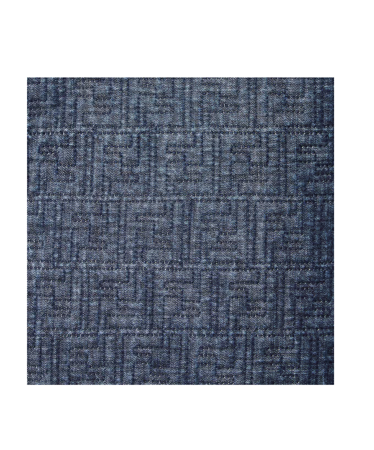 Fendi Ff Denim Skirt In Blue