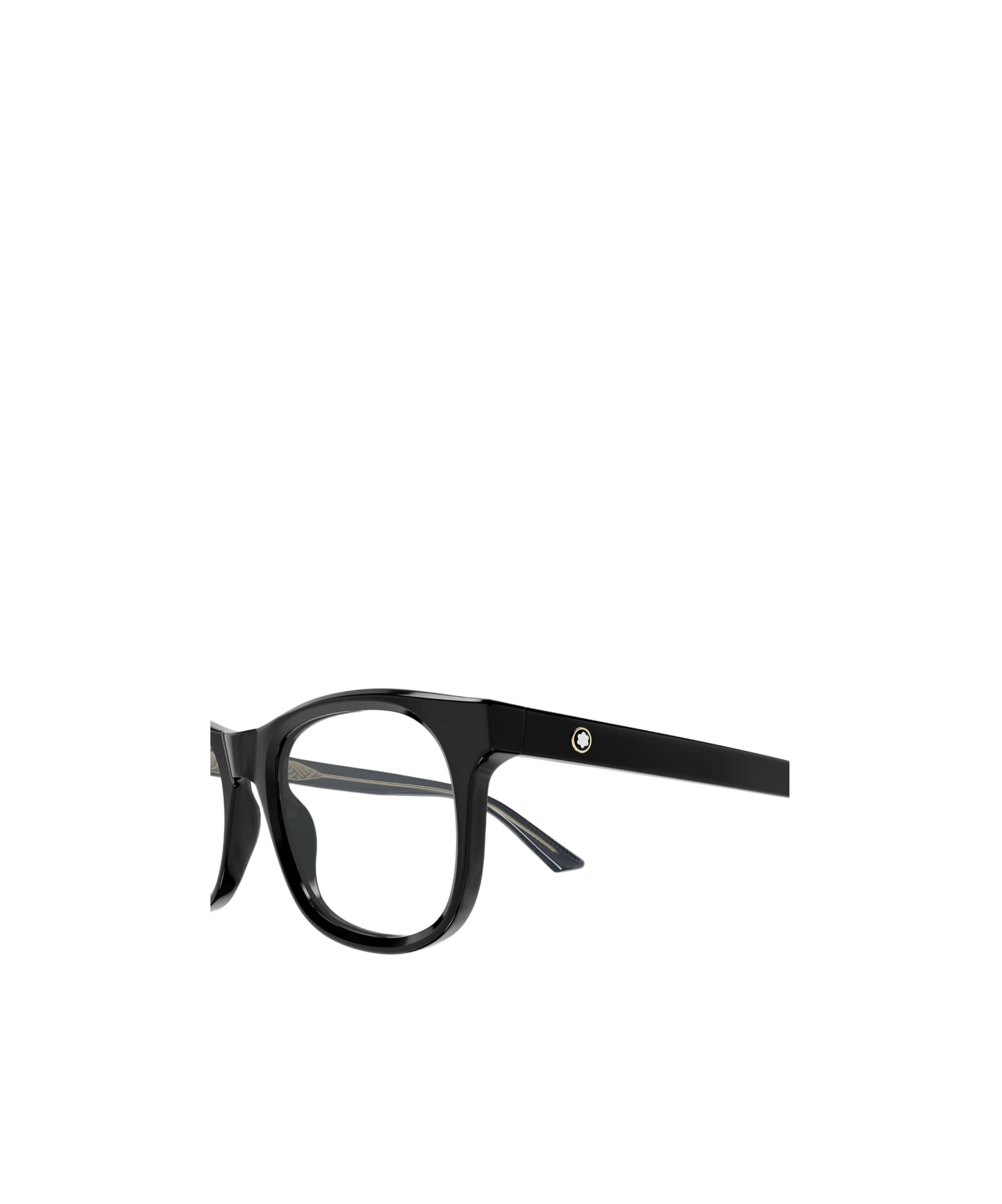 Montblanc Eyewear Square Frame Glasses In Black