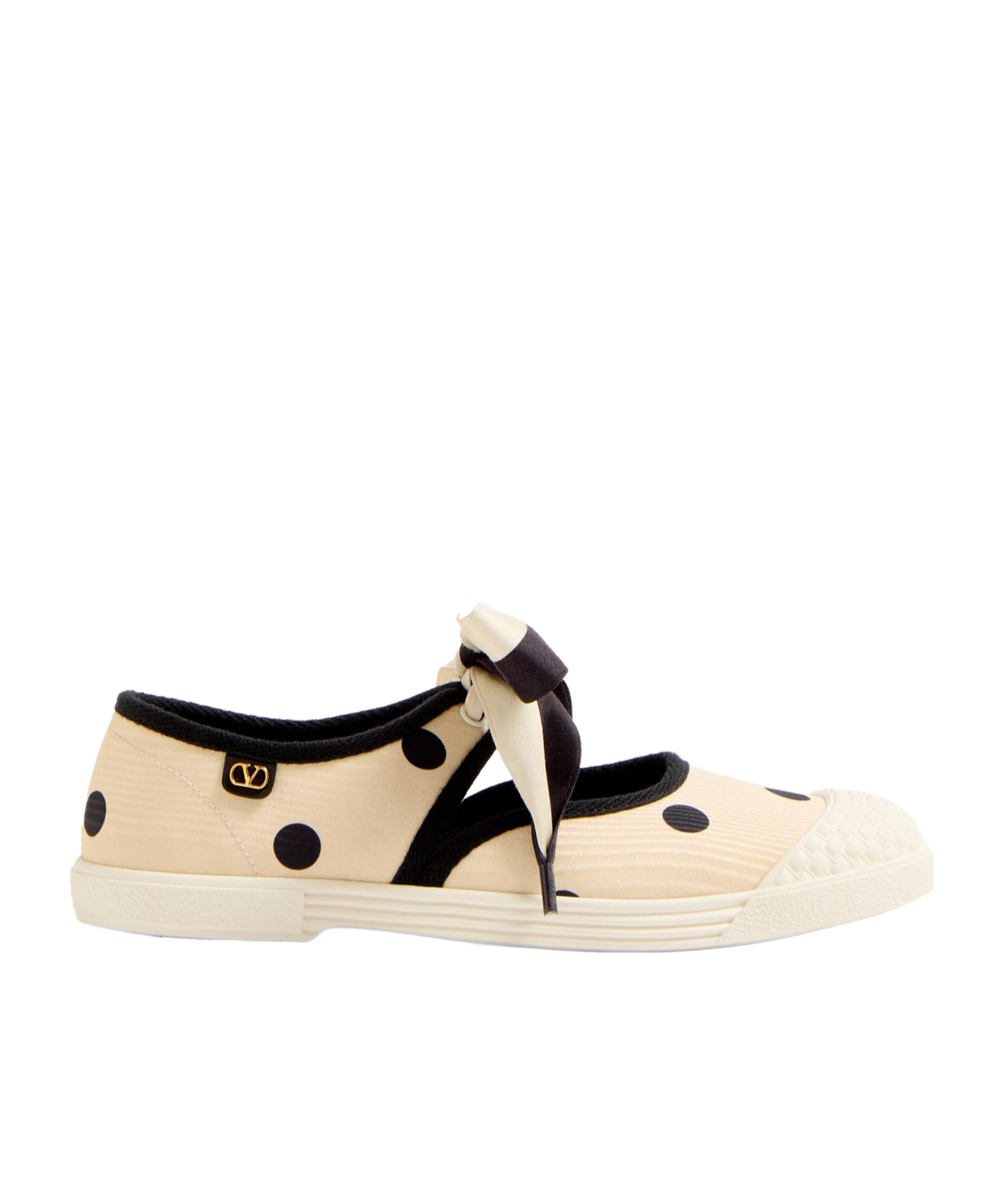 Valentino Bay By Bay Ballet Flats Sneakers In Nude