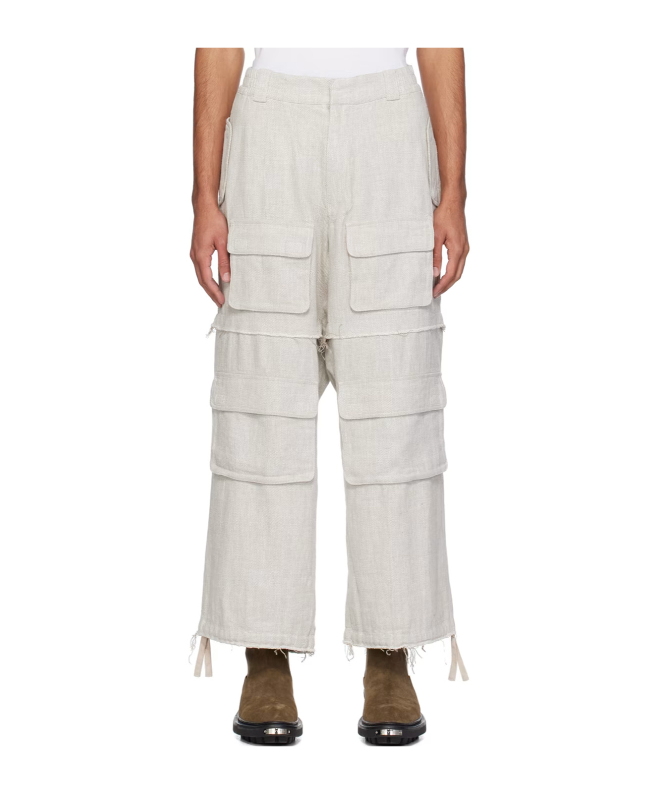 Misbhv Raw Edge Workwear Casual Pants In Multi