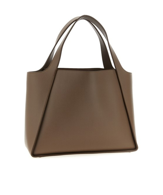 Stella Mccartney Logo-embellished Tote Bag In Brown