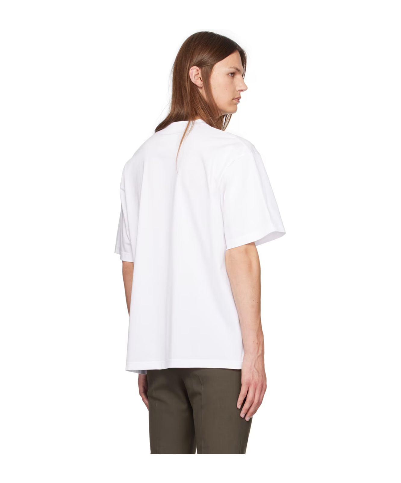 Sacai T-shirt With Embroidered Logo In White