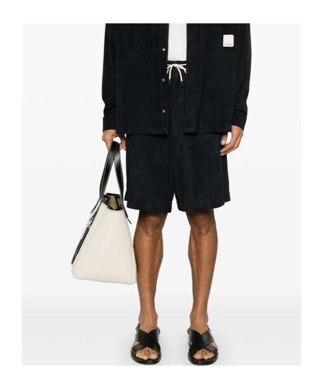 Emporio Armani Drawstring Shorts In Black