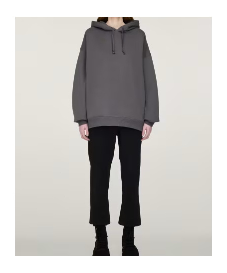 Y-3 Graphic Hoodie Granit In Gray