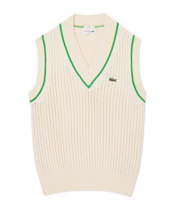 Shop Lacoste Logo-patch Vest In White