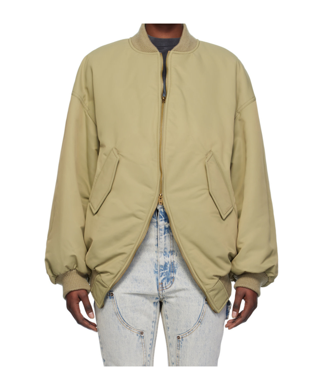 We11 Done Padded Zipped Bomber Jacket
