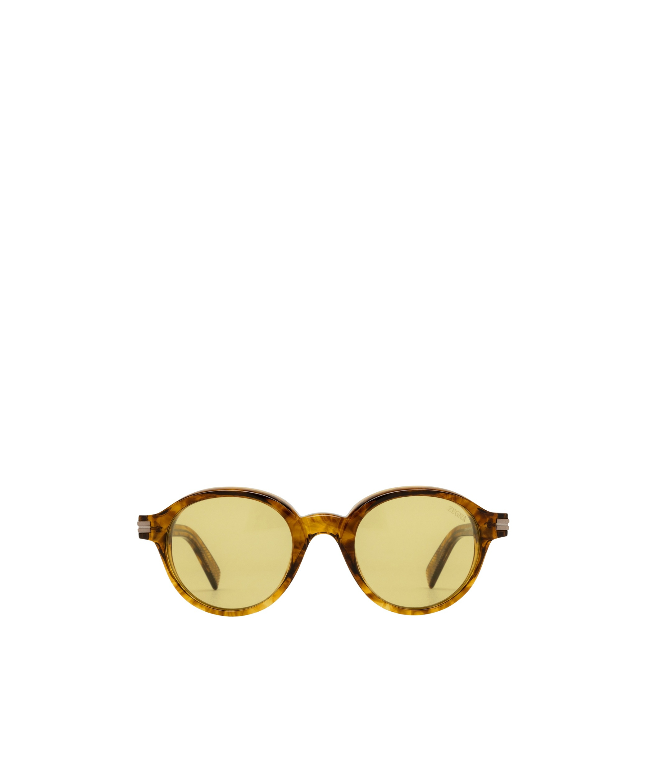Zegna Geometric Frame Sunglasses