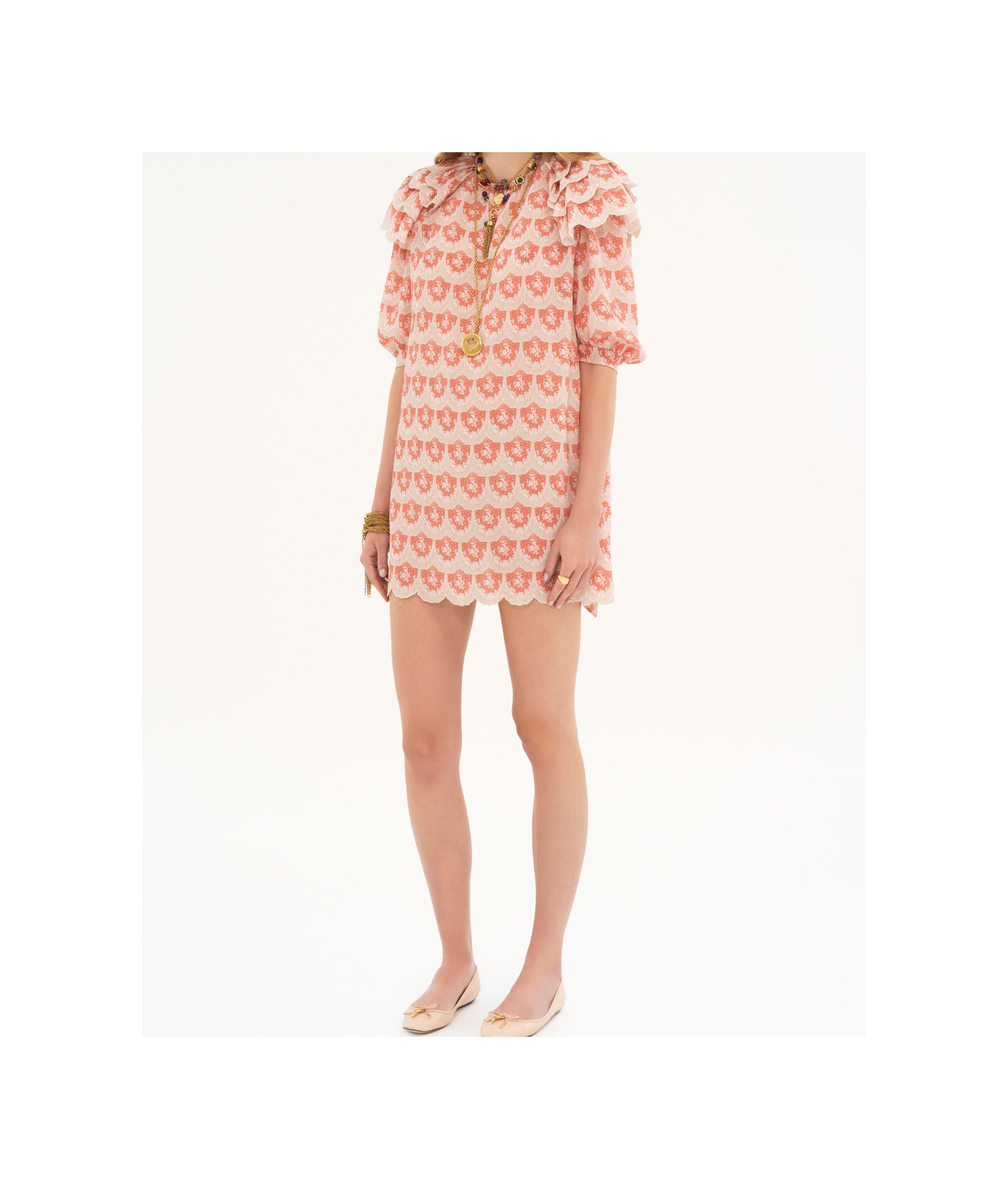 CHLOÉ CHLOÉ PUFF-SLEEVED MINI DRESS