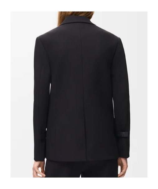 Loewe Wool-blend Single-breasted Blazer In Black