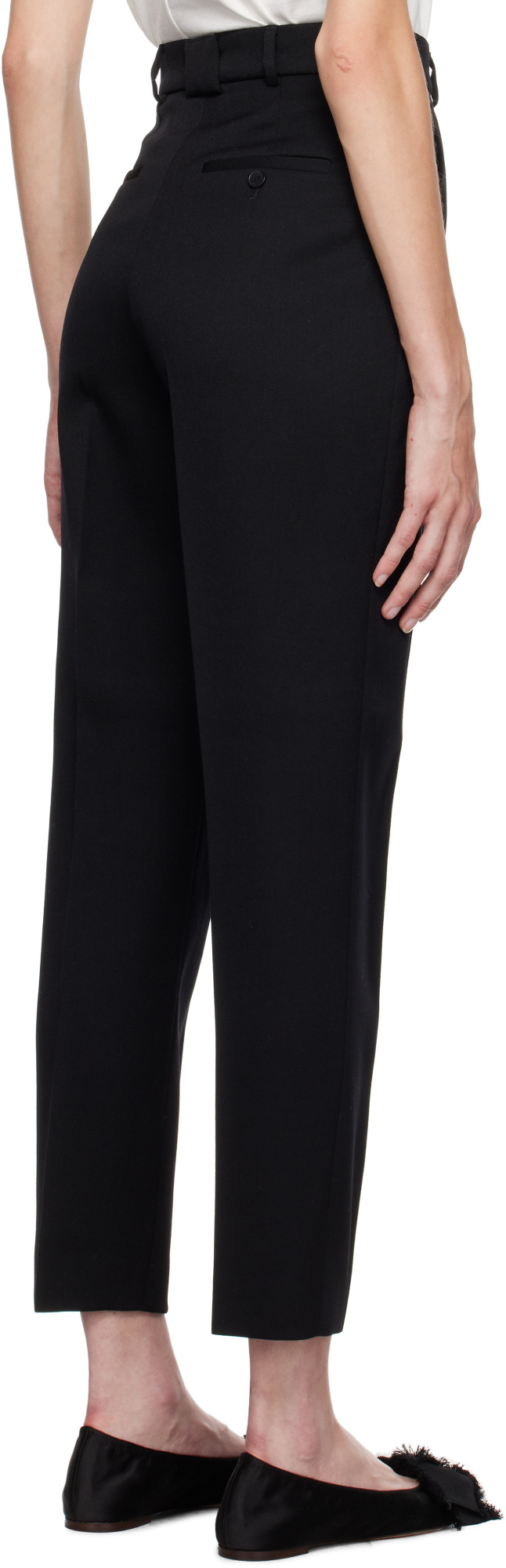 Lanvin Belt Loop Casual Pants In Black
