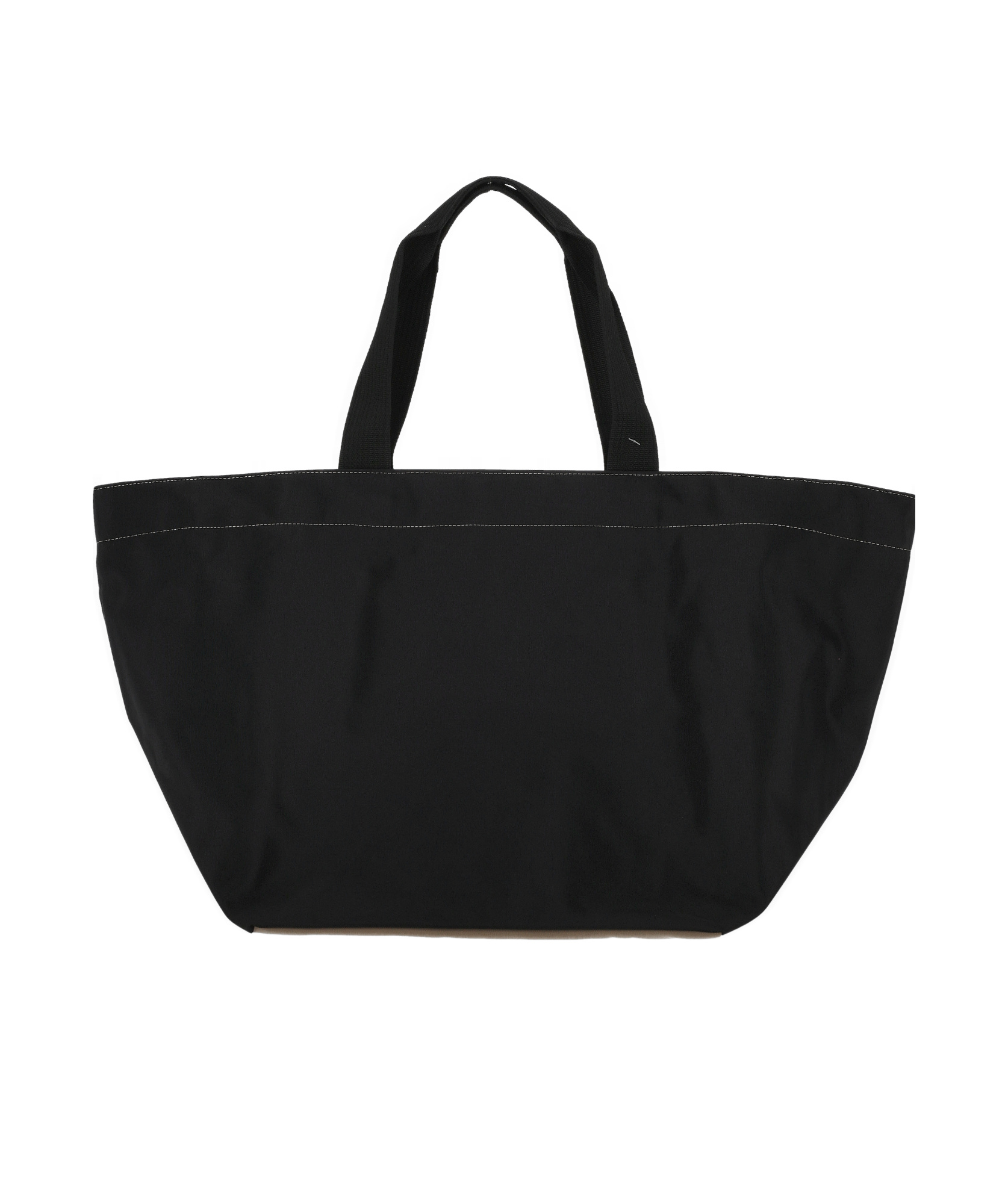 Herve Chapelier Large Two Tone Tote Bag In Black